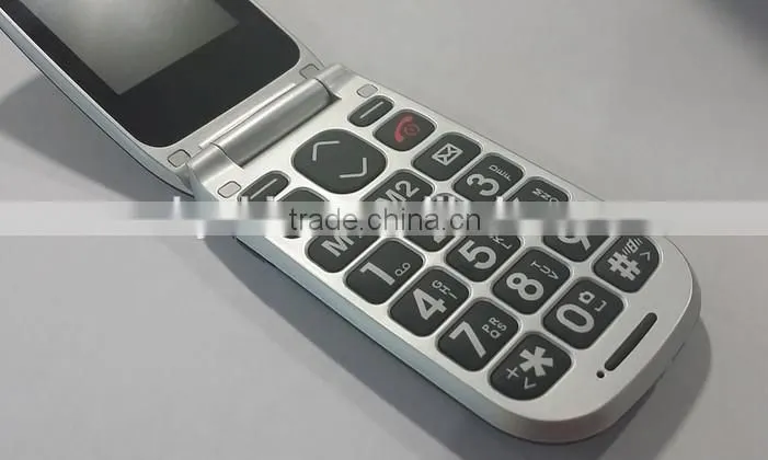 unlocked flip senior phone with SOS bit button W72 flash GSM