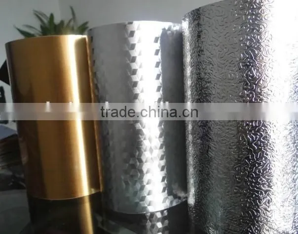 color coated aluminum laminated foil paper for chocolate packing