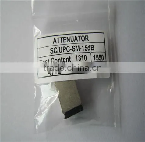 CATV 15dB 1310nm Fixed Female to Male Fiber Optic Attenuator