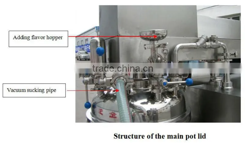 High Quality Tomato Paste Mixing Equipment Vacuum Emulsifying Machine