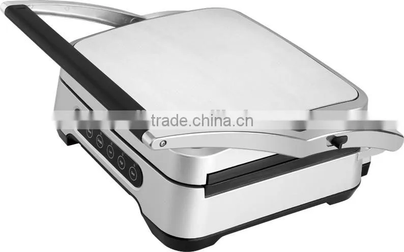 4 Slices Stainless steel housing Digital Sandwich Press Panini Grill