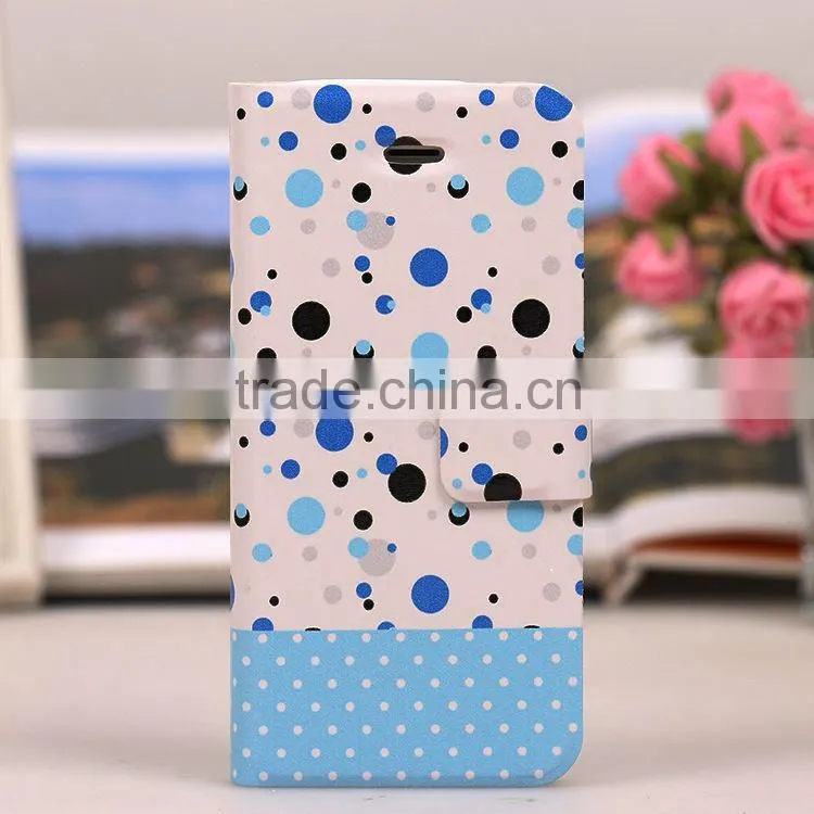 New Design Polka Dot for lg g4 flip case cover