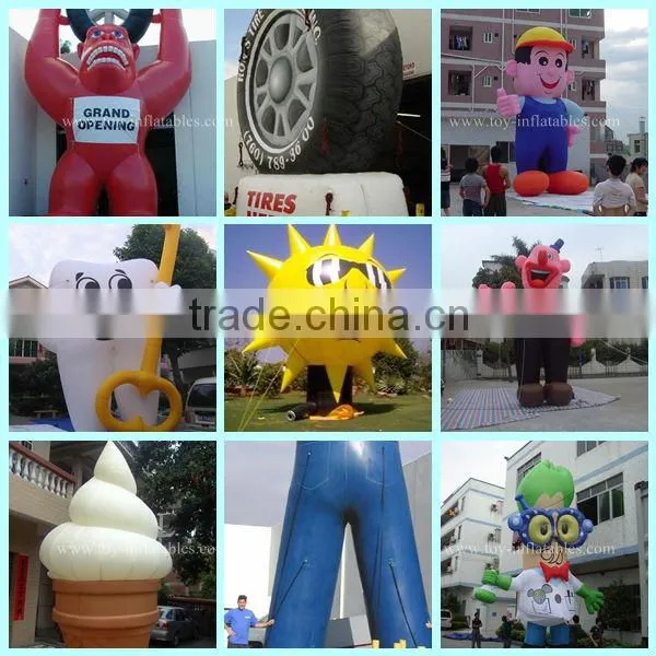 inflatable advertisement, inflatable advertising, inflatable tire advertising