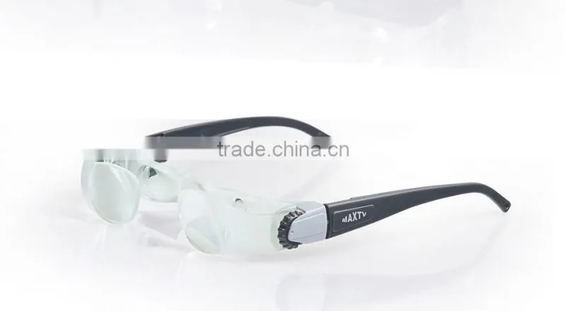 BJ65012 New Max TV Television Magnifying Glasses 2.1X 0 to -300 Degree Goggles Magnifier