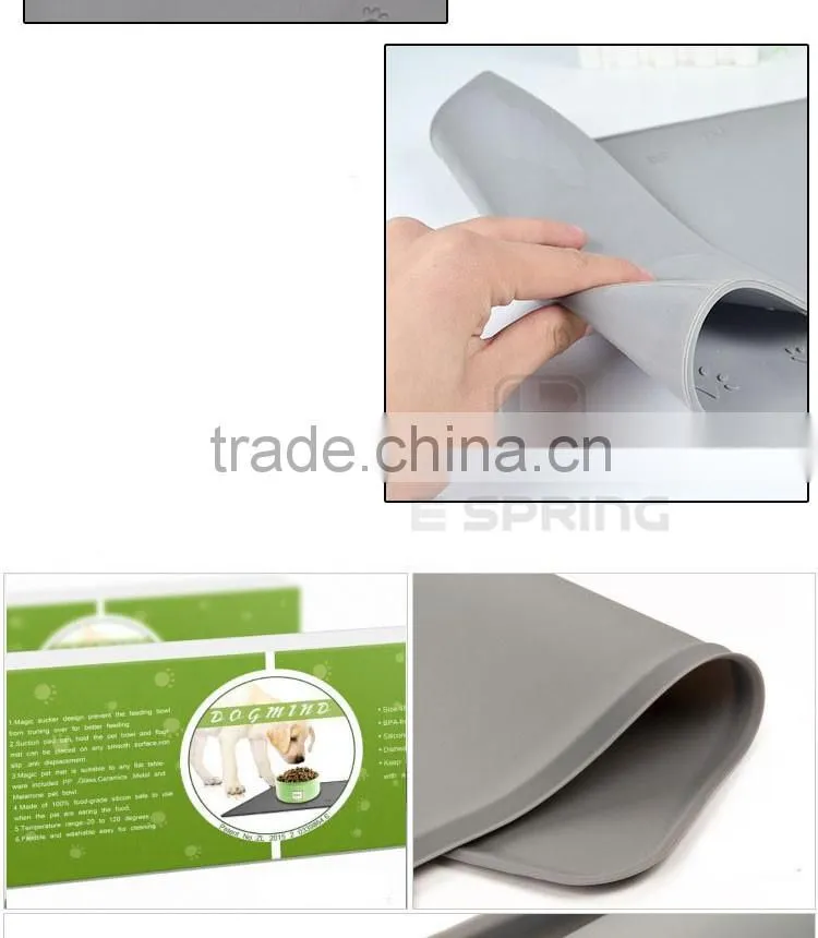 Easy Clean Non-toxic Silicone pet's Bowl Mat