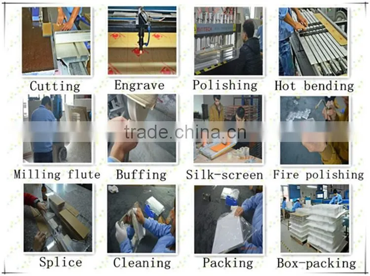 High transparent customized acrylic tubes with competitive price