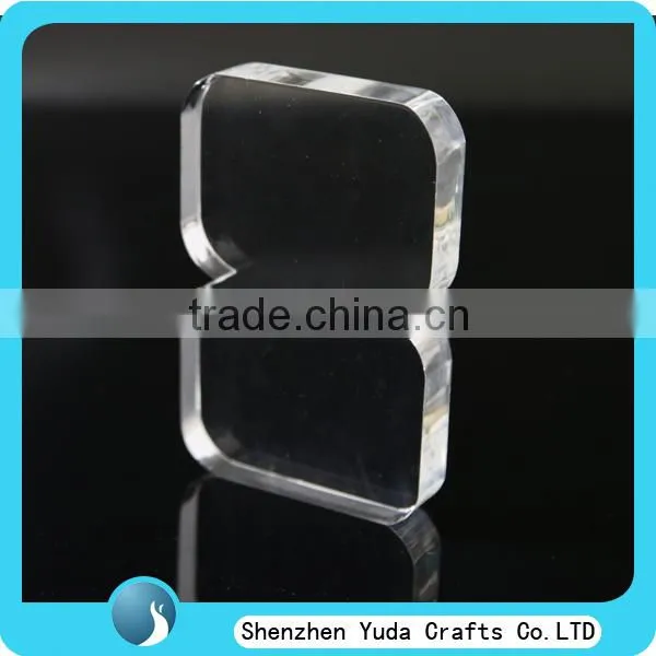 clear engraving laser cutting 3d acrylic sign, 15mm thick perspex logo letter in shenzhen