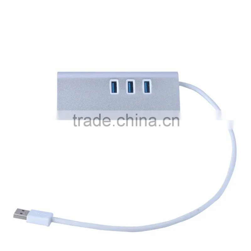 Prenium Hi-Speed 3 port usb 3.0 hub with 1 Rj45 Gigabit Ethernet LAN port