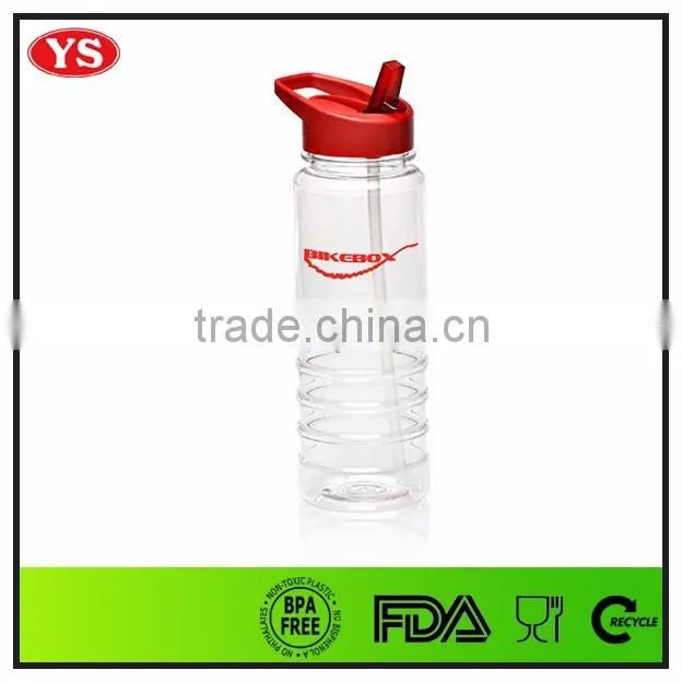 750ml bpa free clear water tritan tumbler bottle