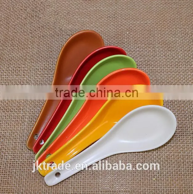 Cheap bulk Creamic coffee spoon/ Porcelain soup spoon