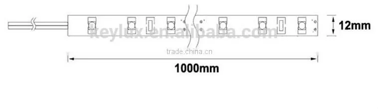 IP20 12mm Width 2400Lm/Meter DC12V SMD5630 18W/Meter Rigid Led Strip