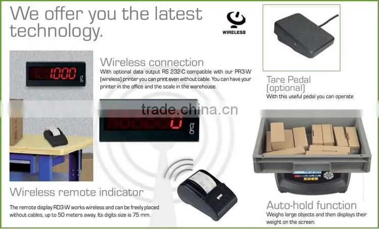 S3 Series IP66 Waterproof Digital Electronic Weighing Scales - 30kg / 5g