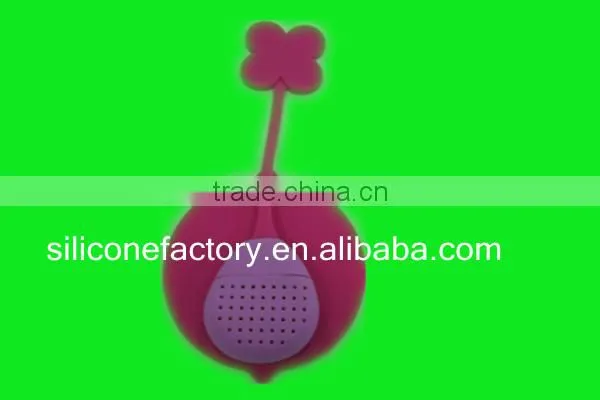 hot sell strawberry design silicone tea infuser