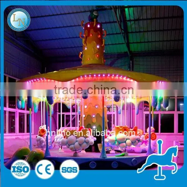 New products!!! playground games amusement park merry go round kids carousel ride honey tree