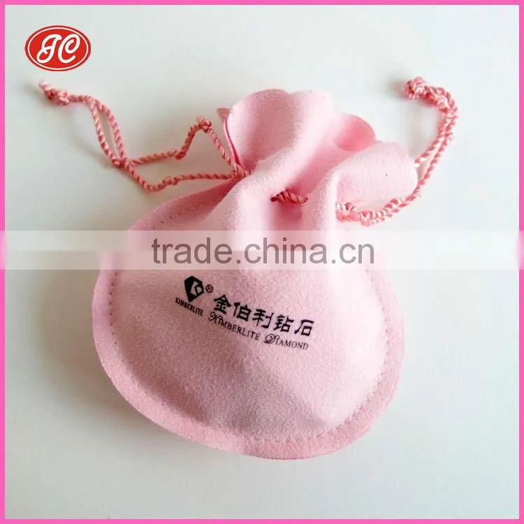 1 logo microfiber jewelry bag for any jewelry