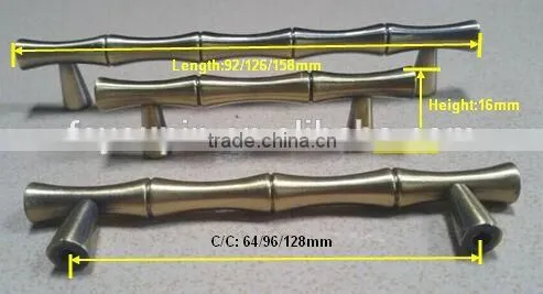 Cheap price high quality bamboo zinc alloy T Bar Pull /handles for furniture
