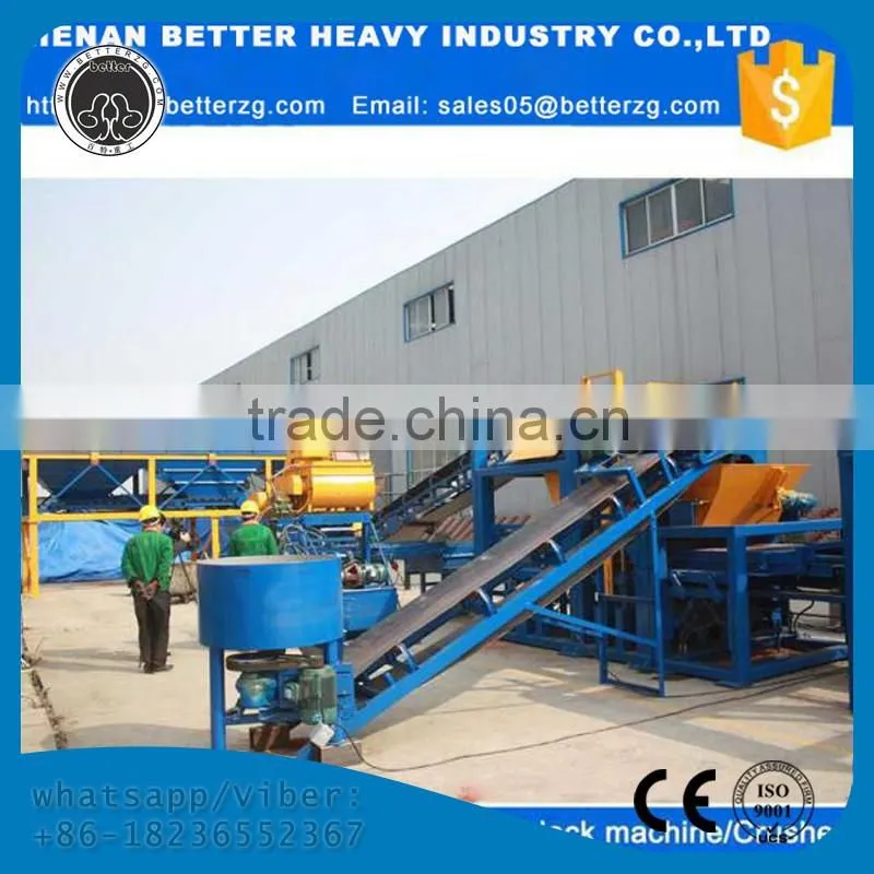 Henan Better concrete international block machines pressure brick machine QT4-15