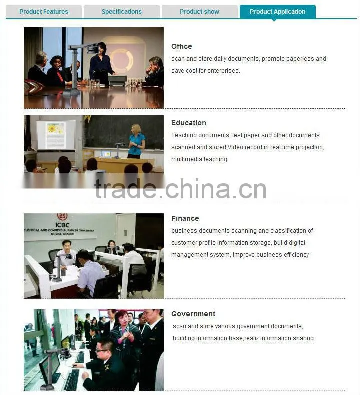 5.0mp support max a3 large format camera scanner