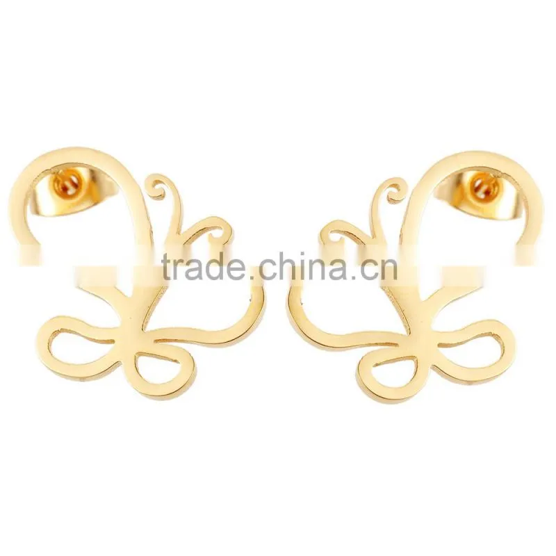earrings saudi gold jewelry fashion zircon stud earrings
