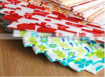 non-woven printed spanlace cleaning wip