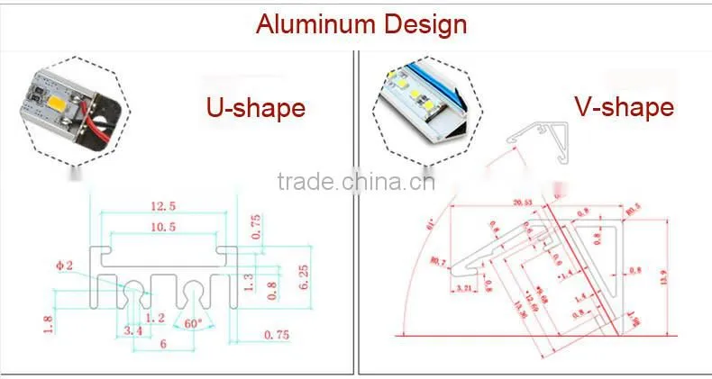30cm LED Bar Lights SMD5730 12V 72/90 leds/m Aluminium Cell Phone/Jewelry/Watch Cabinet Showcase Counter LED Hard Rigid Strip