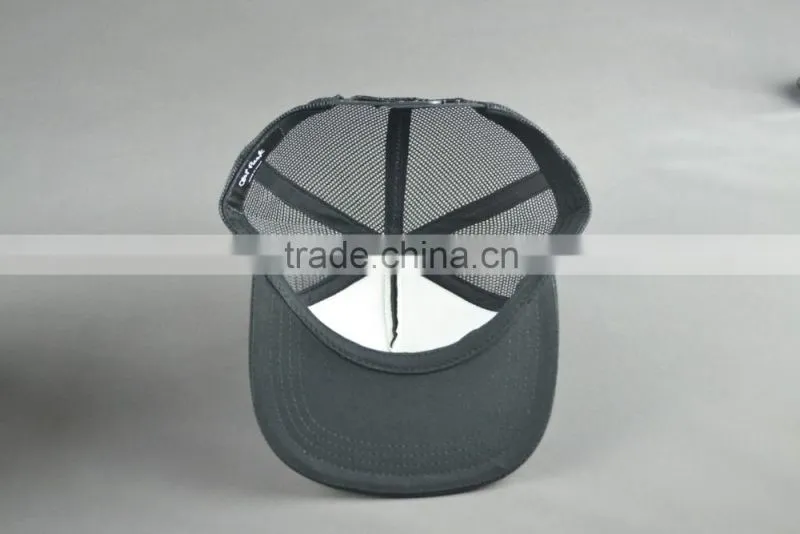 Black trucker cap and snapback trucker cap