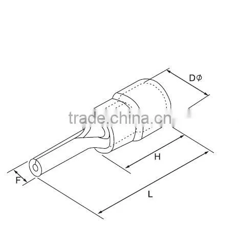 PTV cable insulated pin battery terminal connectors
