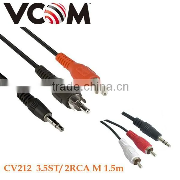 Vcom Brand 3.5 Stm/2rca M Audio Vedio Cable