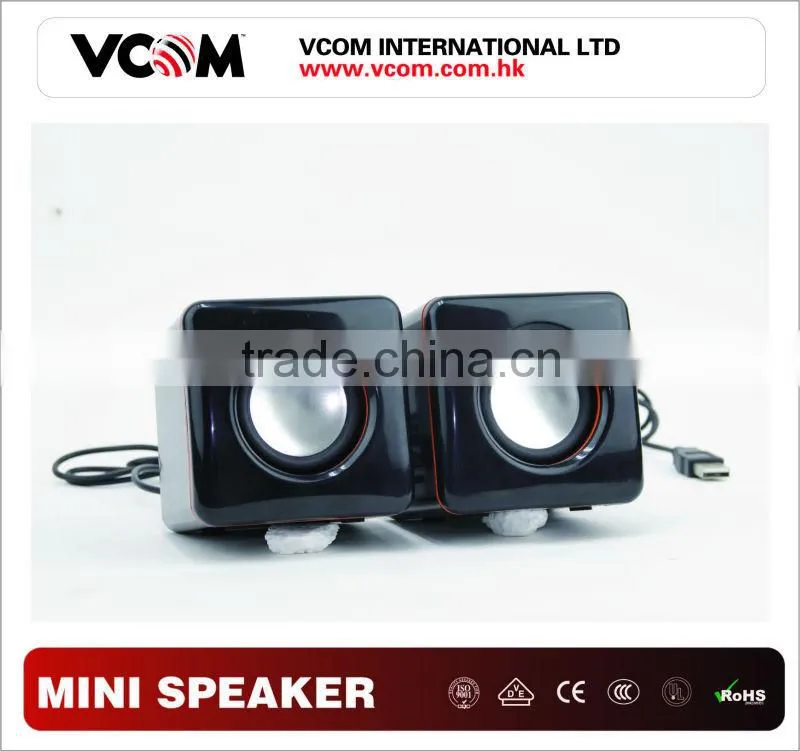 USB ABS computer novelty mini speaker USB Mini stereo for phone, MP3/4, computer