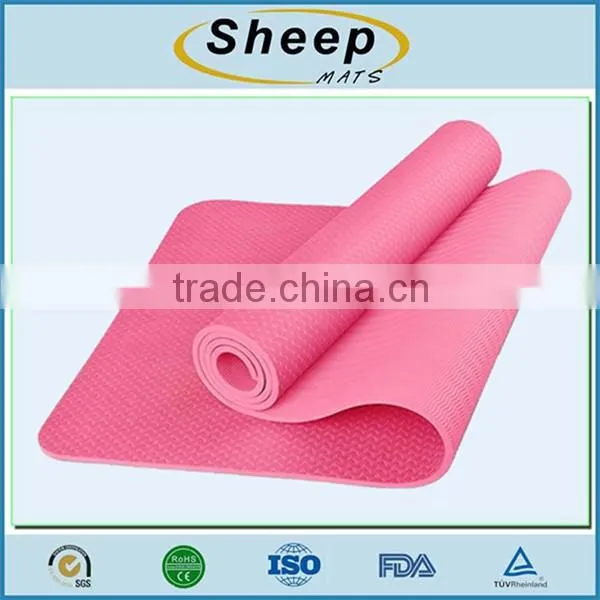 OEM factory exercise anti-fatigue custom color TPE fitness yoga mat