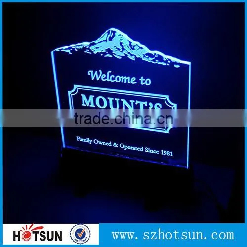 Wall mounted or counter top a4 acrylic picture frame led light box