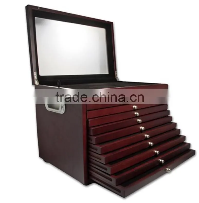 Wooden Coin Display Case