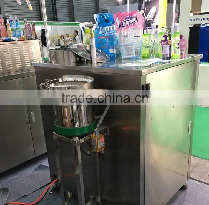 Soybean milk stand up doypack pouch filling capping packing machine