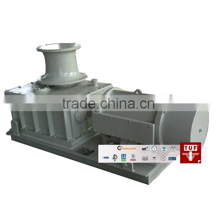 Marine boat electric capstan