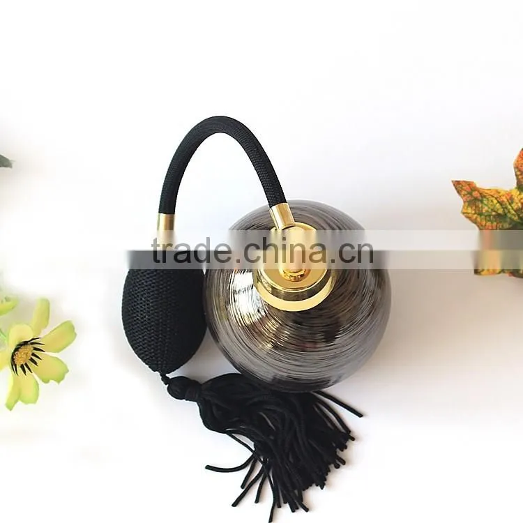 Wholesale unique design 100ml luxury airbag glass perfume bottle & Empty bottle with pump airbag atomizer spray