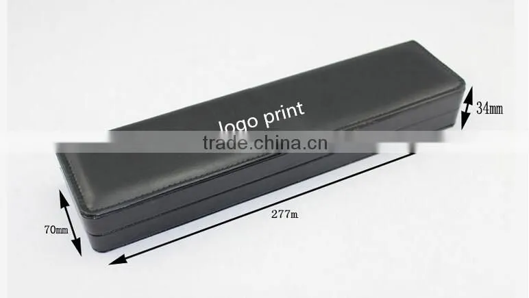High Quality Custmon logo print Rectangle shape leather Watch Box