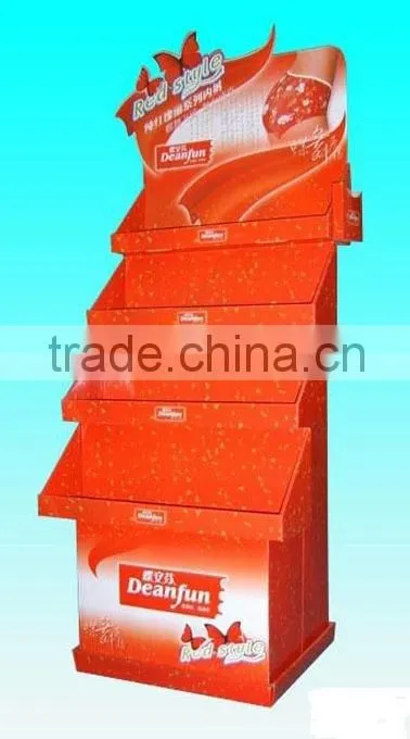 sale 4 shelves cardboard display stand for Children products