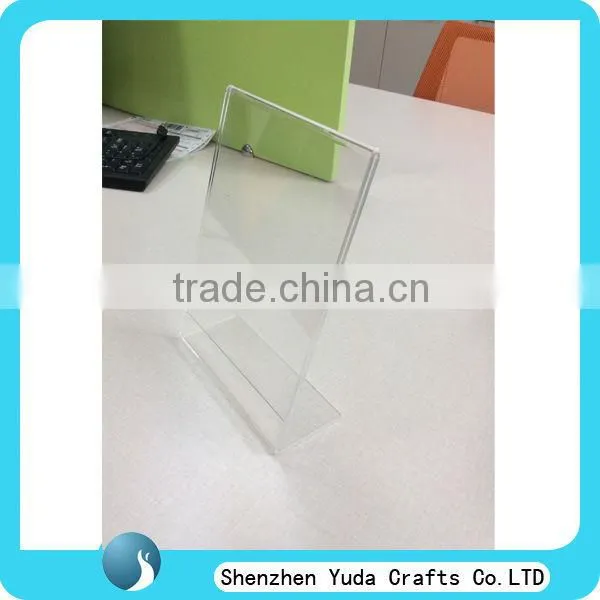 a5 acrylic menu stand,acrylic tabletop menu display stand,plexiglass menu display holder