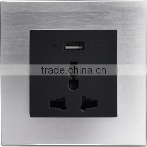 2016 new design IVOR aluminum silver material tv RJ45 computer switch