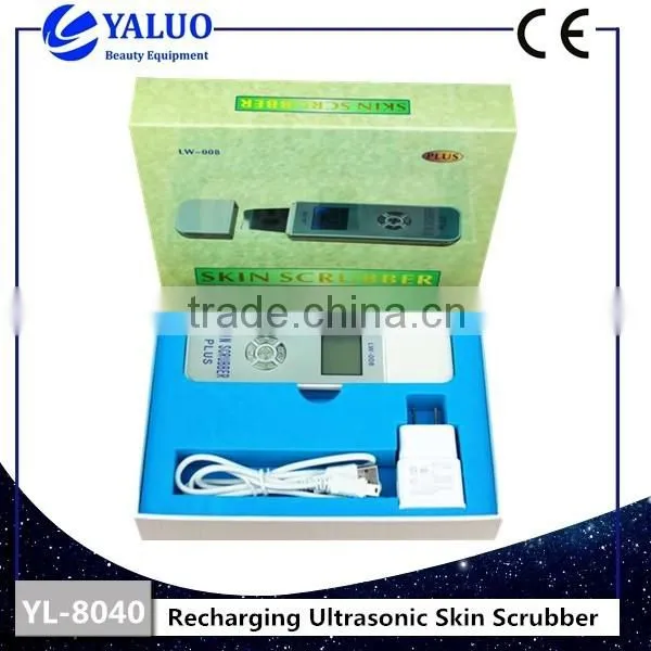 High Quality Handled Recharging Ultrasonic Skin Scrubber