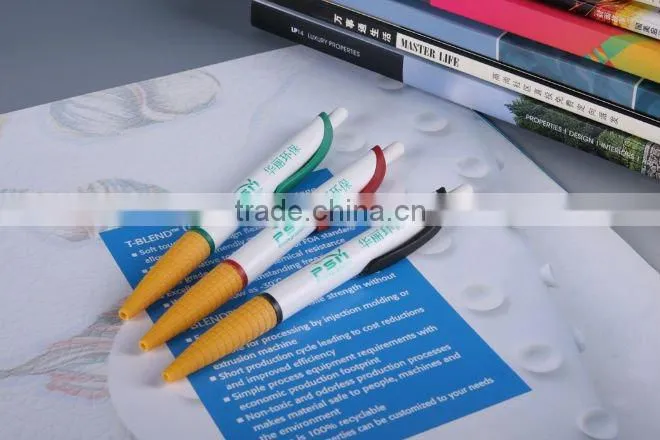 Cornstarch biodegradable ballpoint pen for souvenir