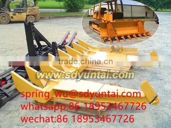 DR1-110-9-6X6 root rake with the AR400 steel