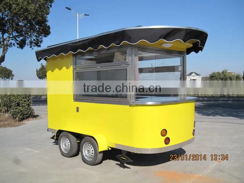 Used truck trailer mobile food trailer with wheels with CE approved
