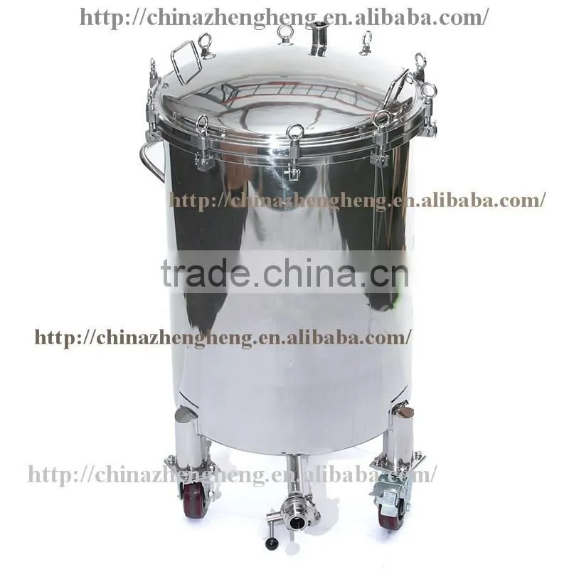 Stainless steel brite beer tank /beer tank/beer fermenter with universal wheels
