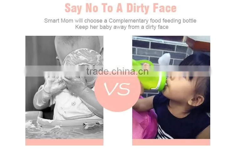 Feeding safety baby food pouches nipple made from FDA silicone