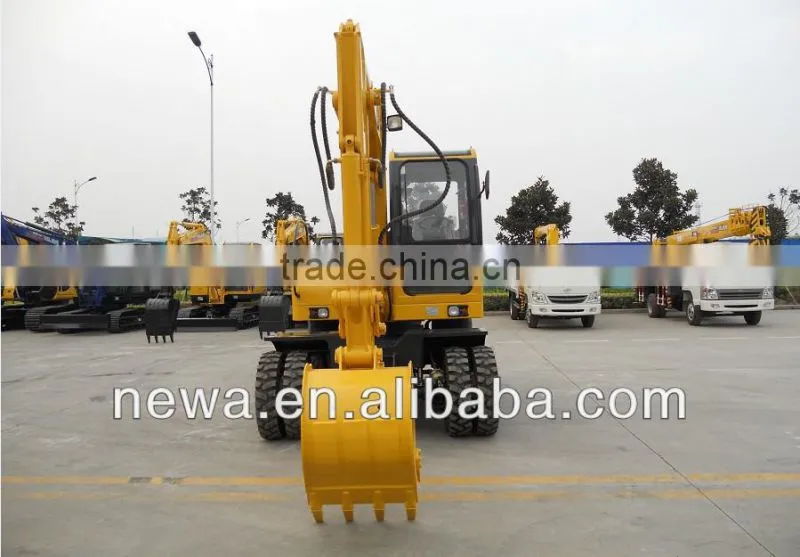 2016 hot sale NEW65 mini wheel excavator