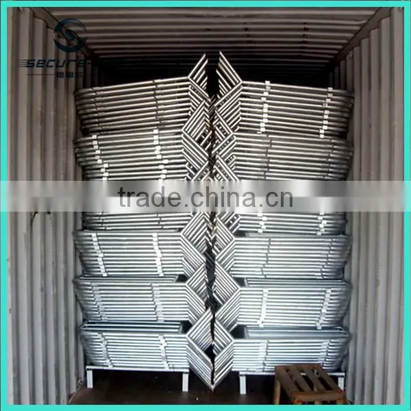 stage crowd control traffic security barrier with crossing feet manufactory