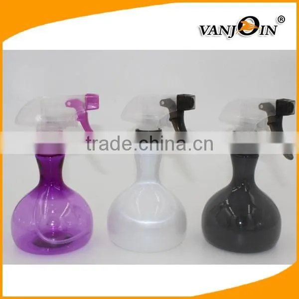 Empty 16oz 500ml Amber plastic Spray Bottle with black trigger spray