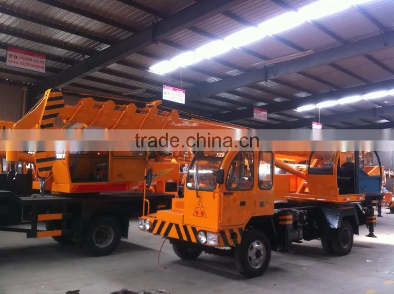 6 tons 7ton 8ton 9ton 10ton 12s ton hydraulic truck mounted crane with telescopic boom