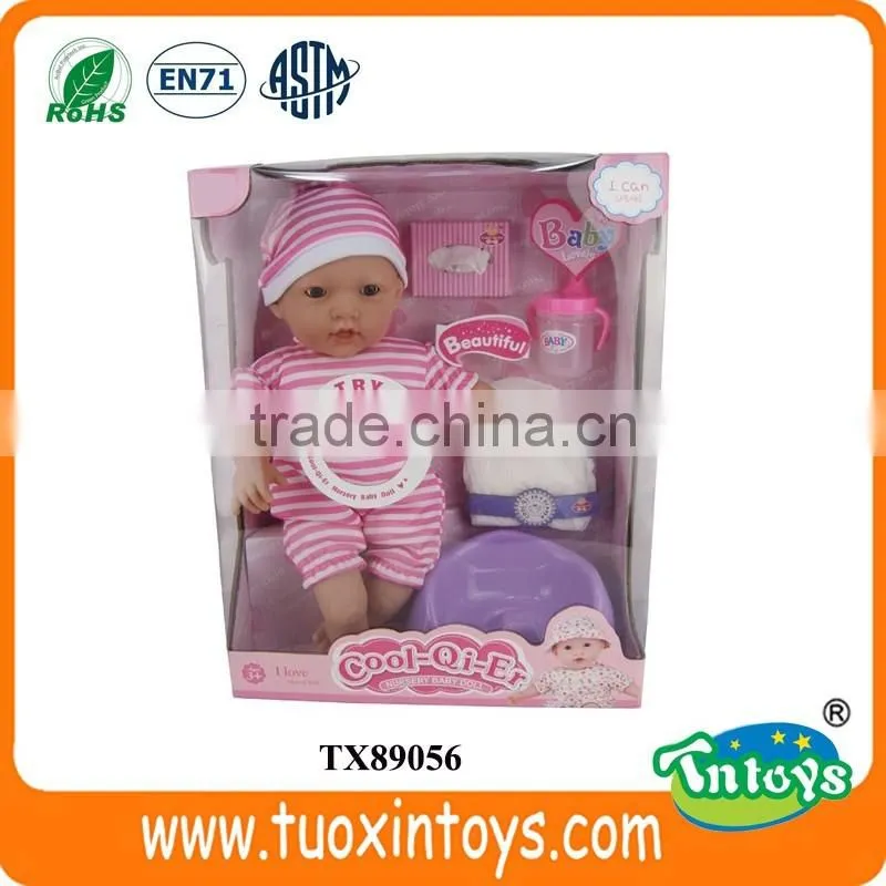 12 inch crying China cheap real warm baby doll price